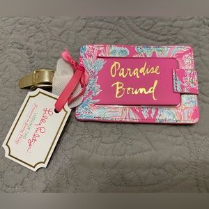 Brand New Lily Pulitzer “Paradise Bound” luggage tag